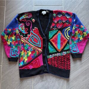 Tony Lambert Design Group Geometric Cardigan